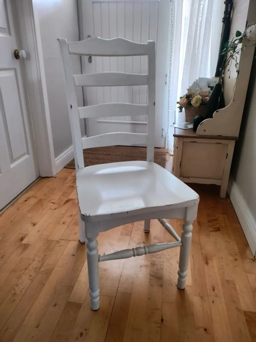 Oak Dining Chairs x 6 - Image 1