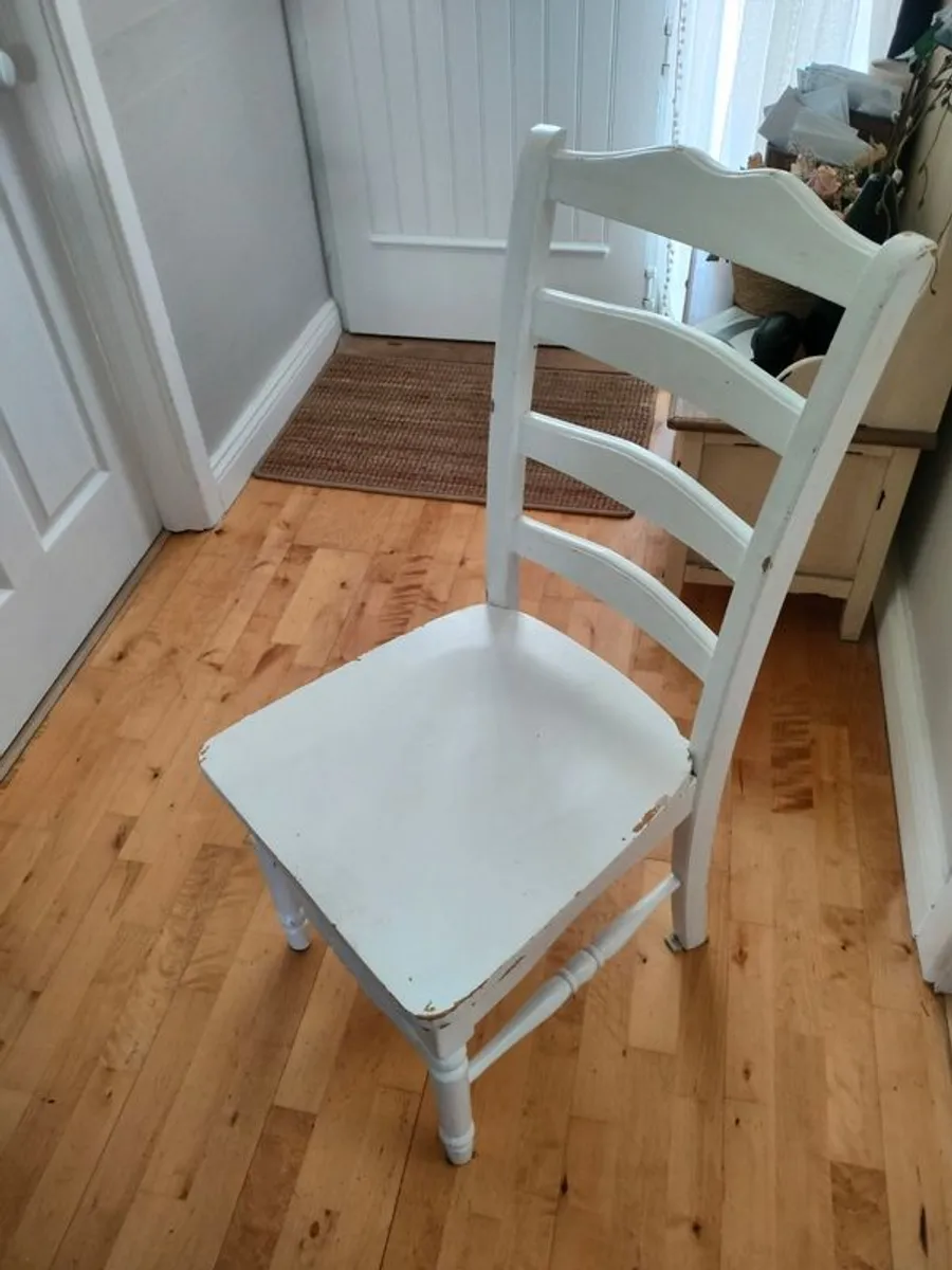 Oak Dining Chairs x 6 - Image 4