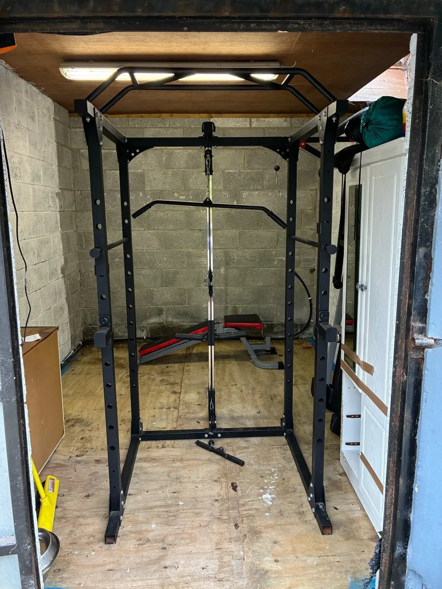 Multi Gym rack for squat and bench + pulley - Image 4
