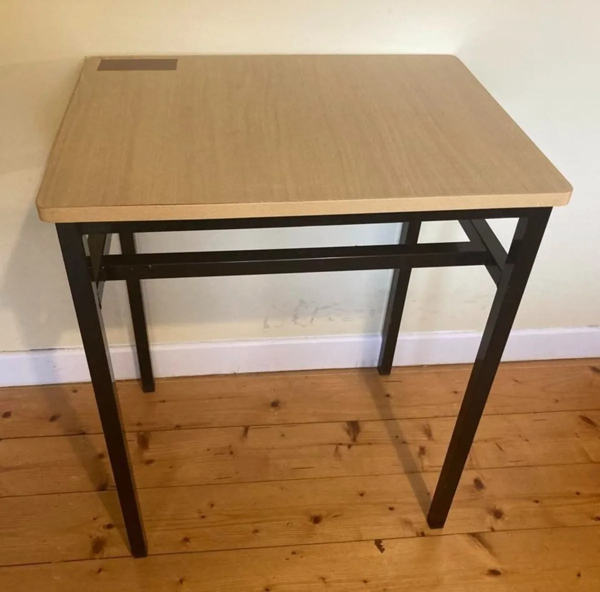 Compact Desk / Table – Wooden Top & Metal Frame - Image 2