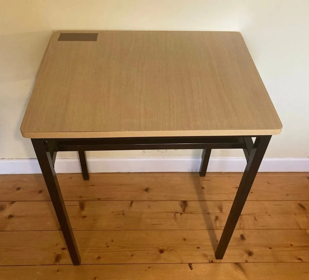 Compact Desk / Table – Wooden Top & Metal Frame - Image 1