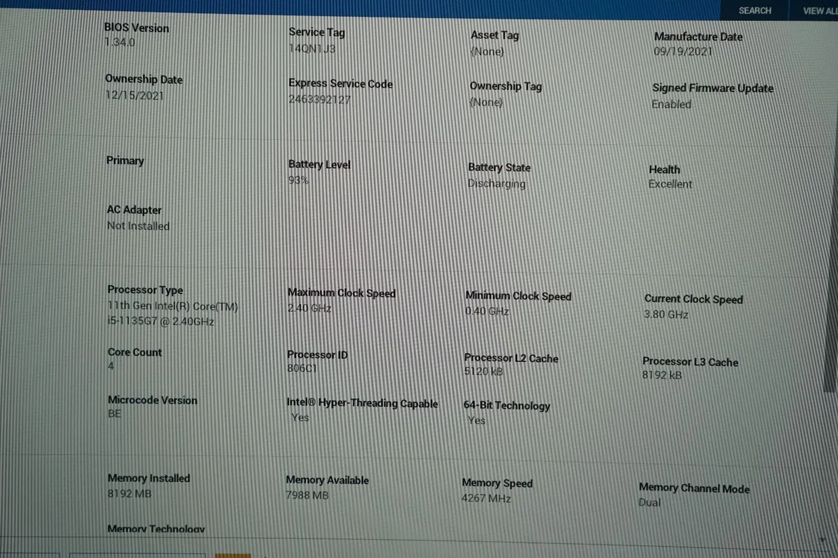 Dell Xps 13 9305 i5-1135g7 | 8GB | 256GB - Image 2