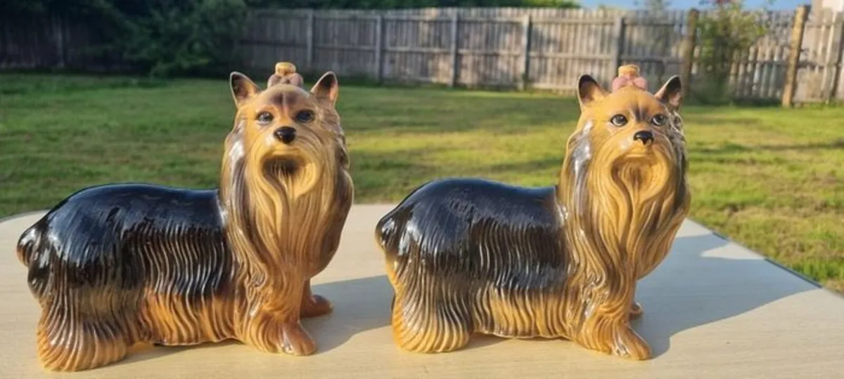 Pair Of Vintage Coopercraft Yorkshire Terrier - Image 1