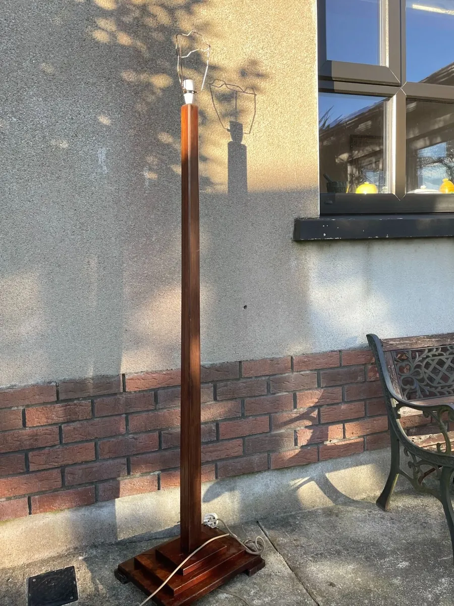 Vintage floor lamp, art deco base, RESTO CONDITION - Image 1