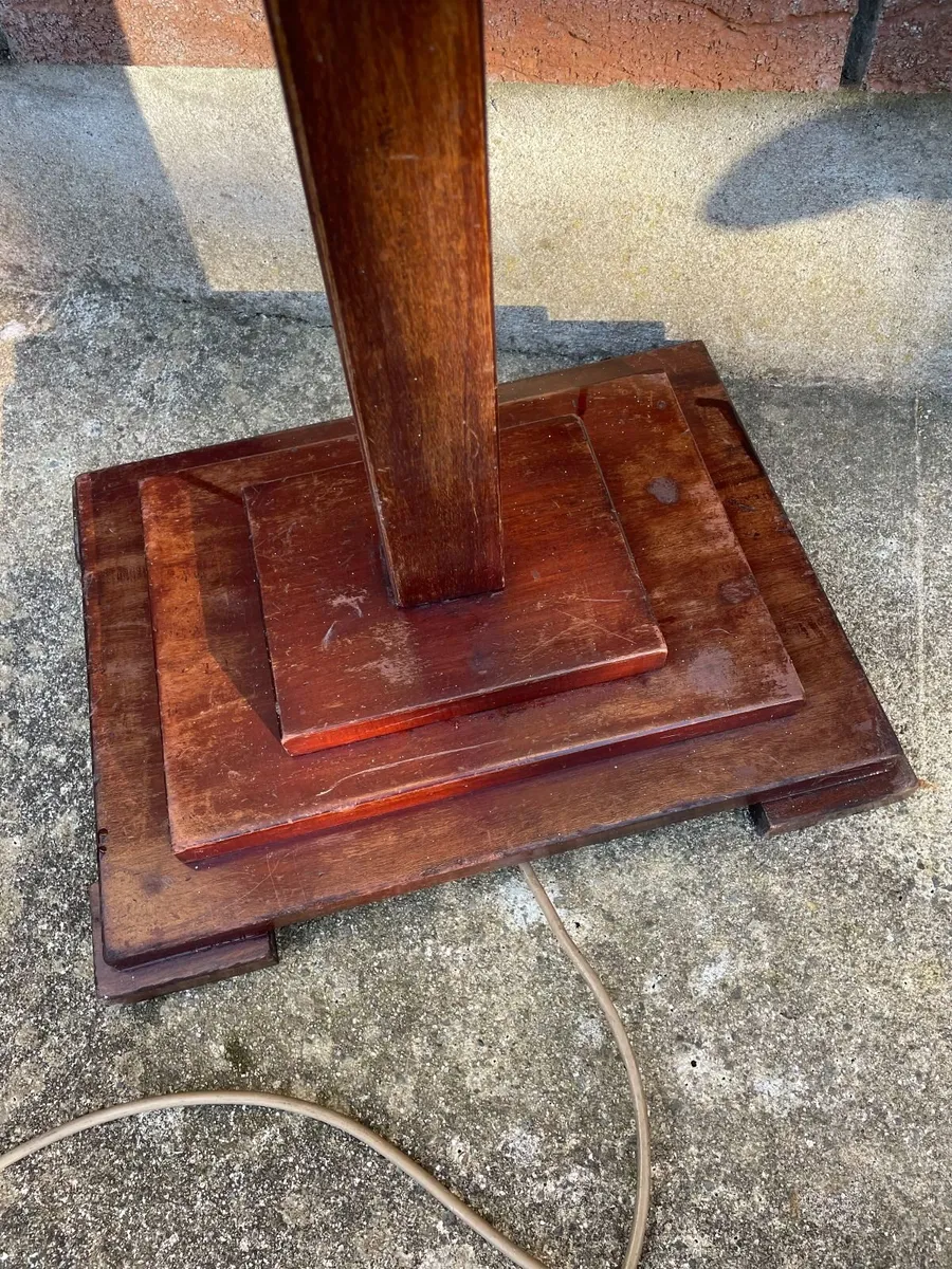 Vintage floor lamp, art deco base, RESTO CONDITION - Image 3