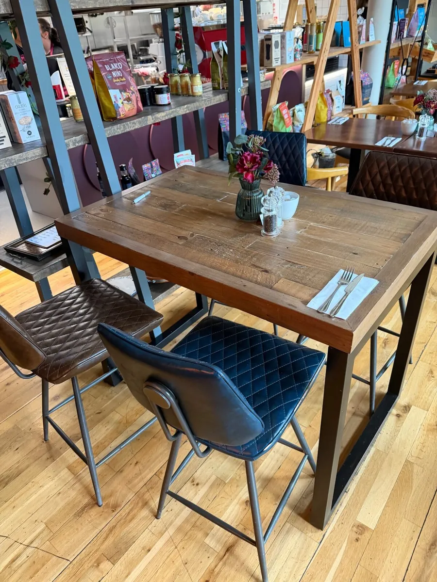 High Table and stools - Image 1