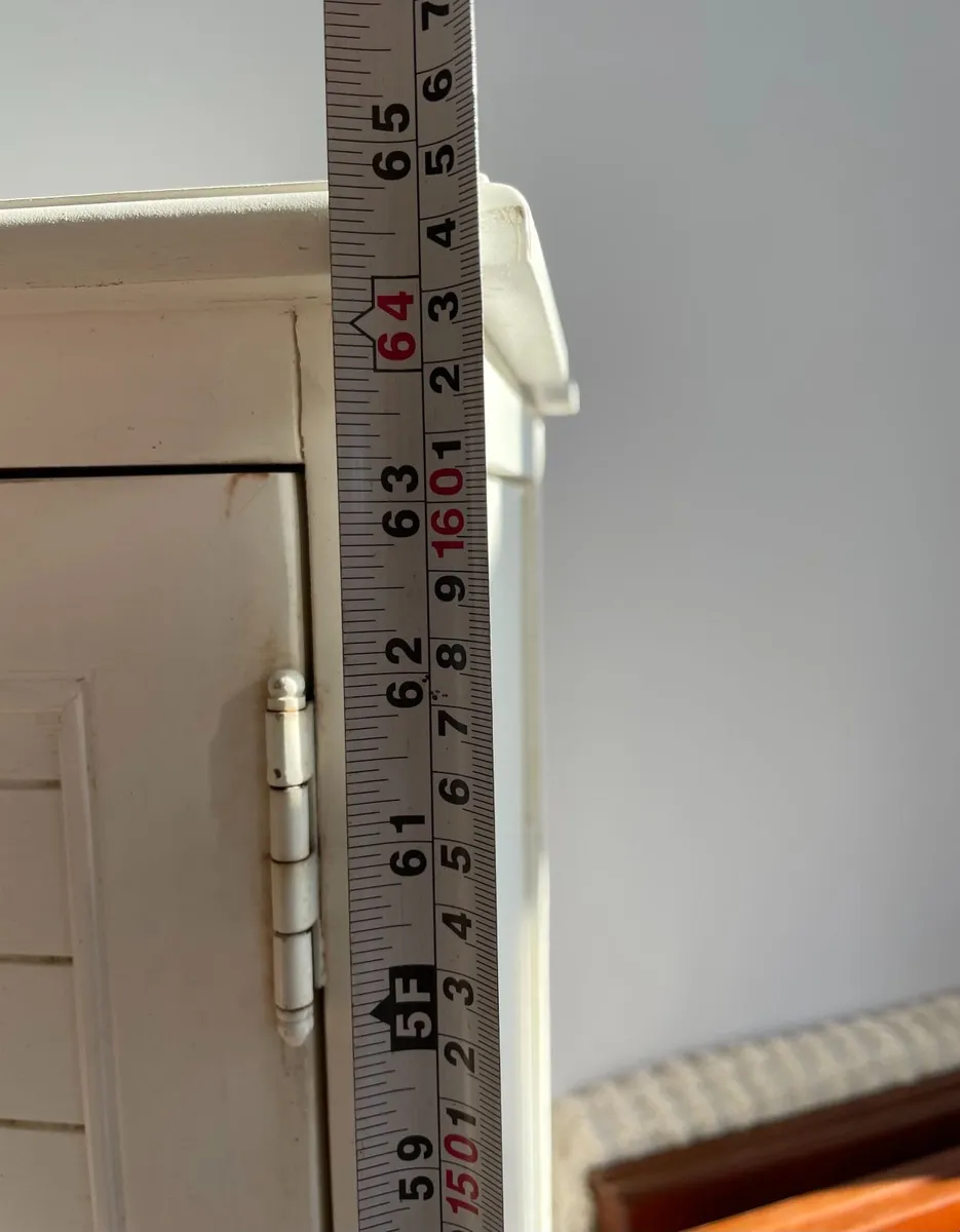 Bathroom Cabinet, faux marble shelved 65 inch high - Image 3