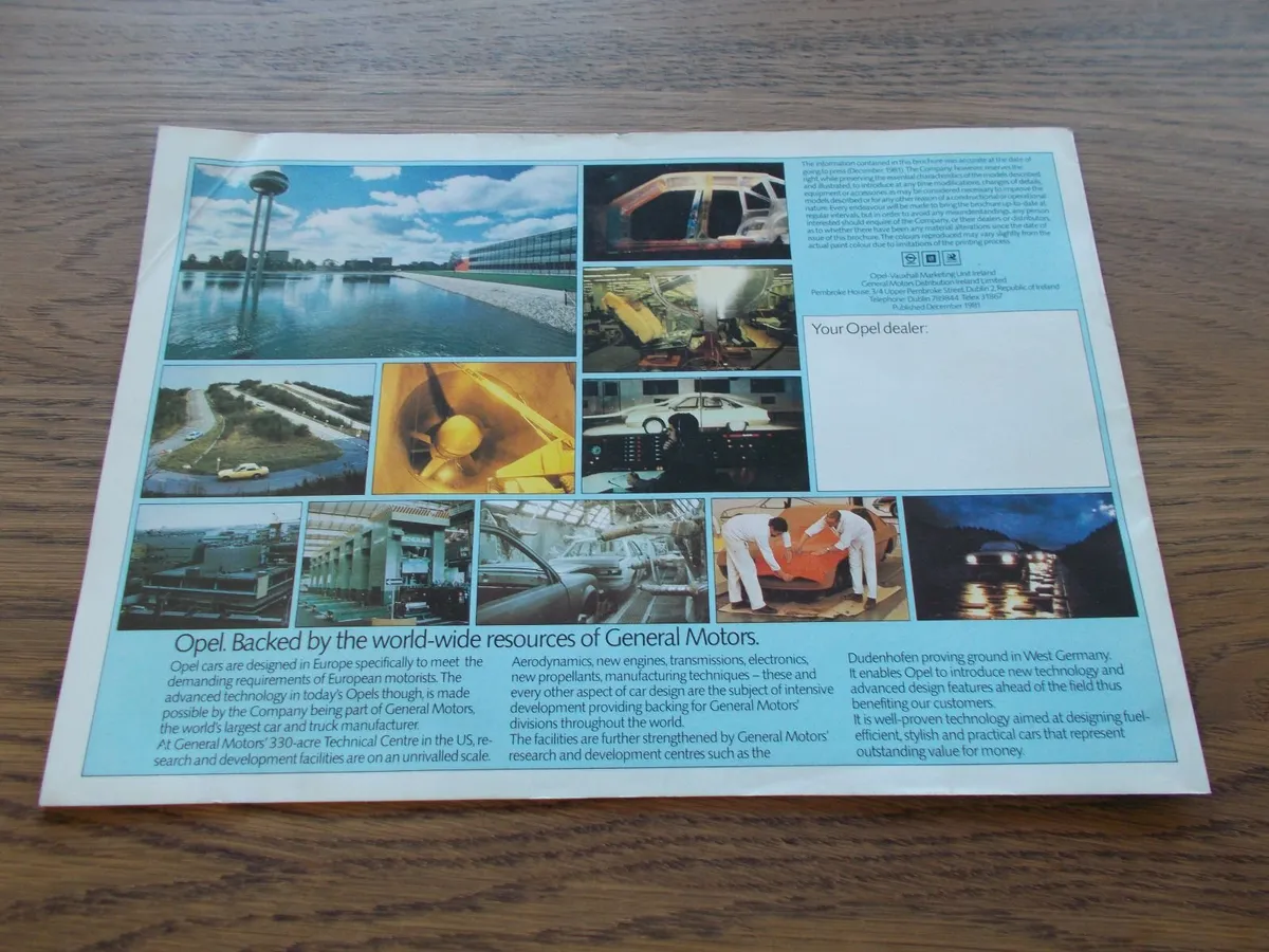 Opel Kadett Brochure - Image 2