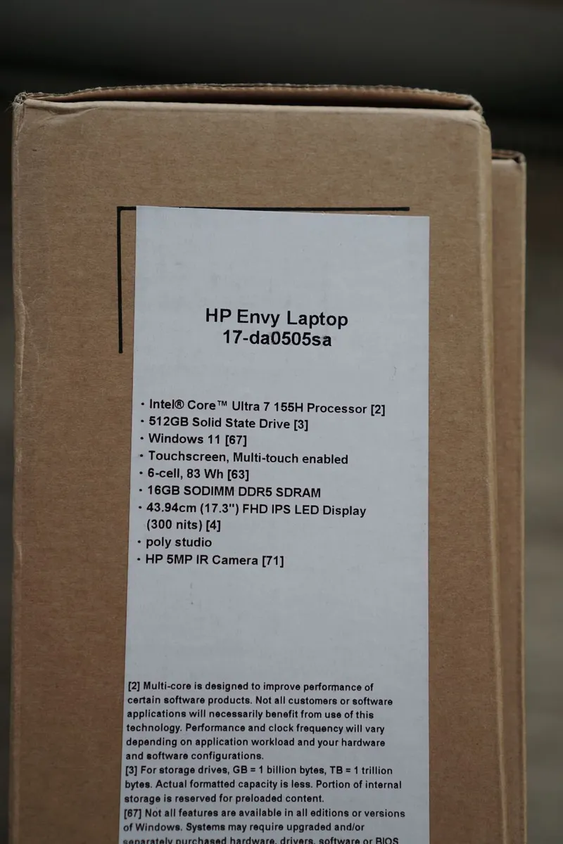 HP Envy 17.3" Touch | Ultra 7 155H | 512GB | 16GB - Image 2
