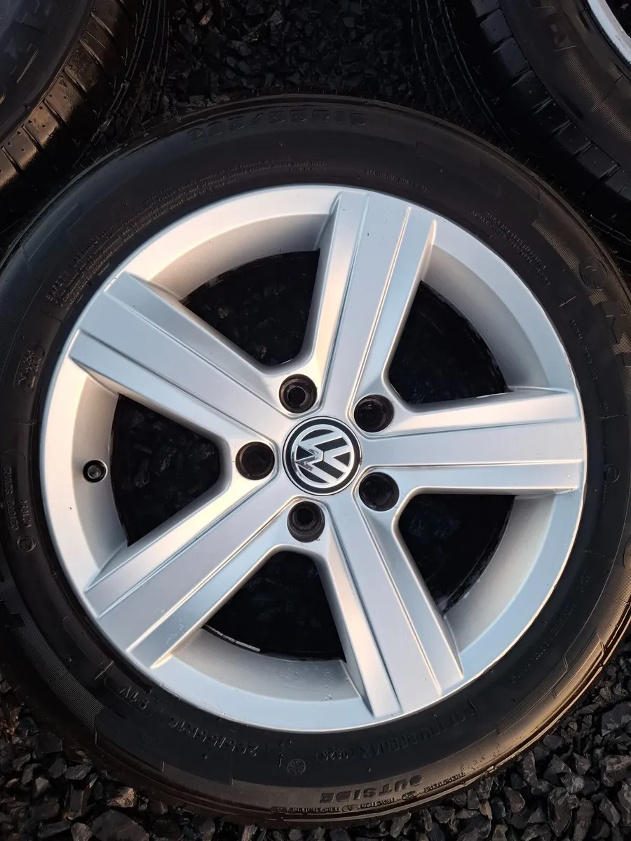16" Genuine Vw Dover Alloys with tyres - Image 2