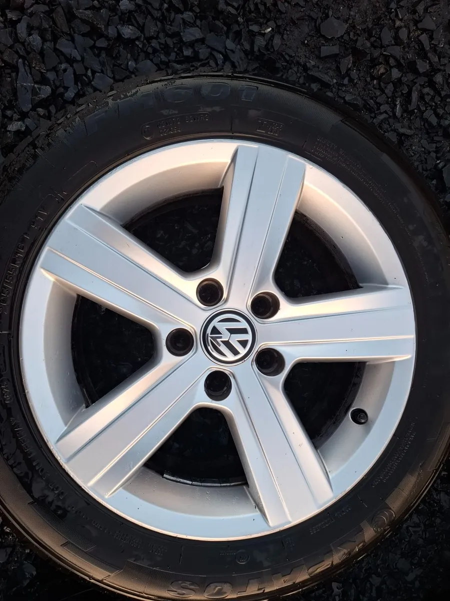 16" Genuine Vw Dover Alloys with tyres - Image 1