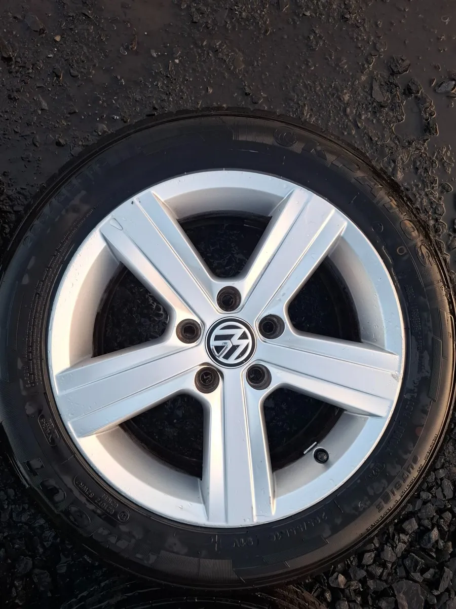 16" Genuine Vw Dover Alloys with tyres - Image 4