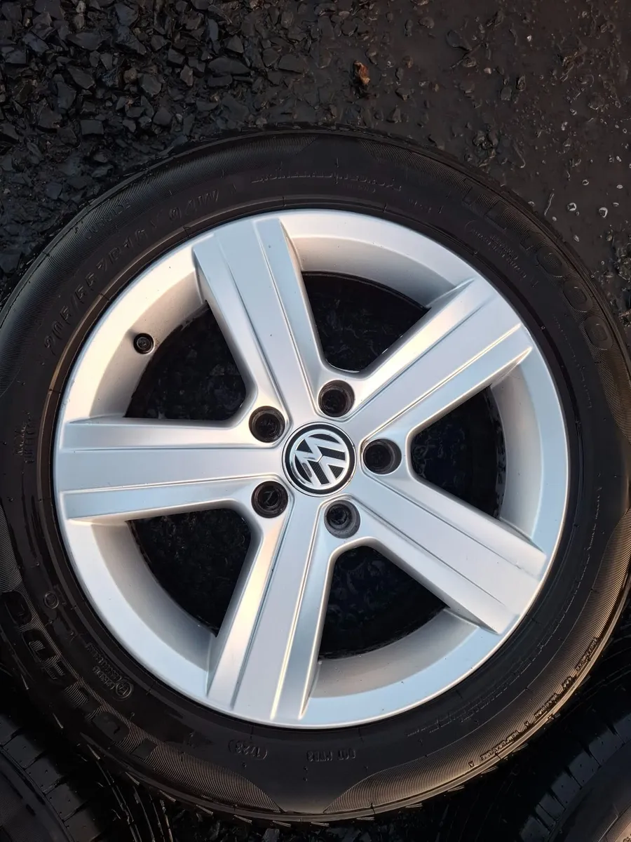 16" Genuine Vw Dover Alloys with tyres - Image 3