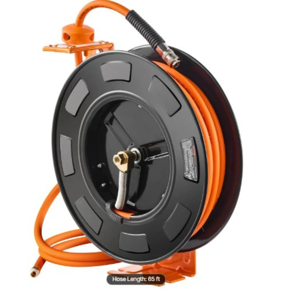 Retractable Air Hose Reel, 3/8 IN x 65 FT Hybrid - Image 4