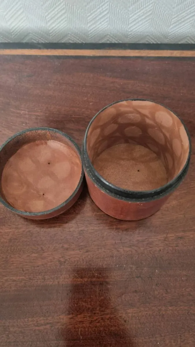 Vintage Handmade Italian Leather Box - Image 3