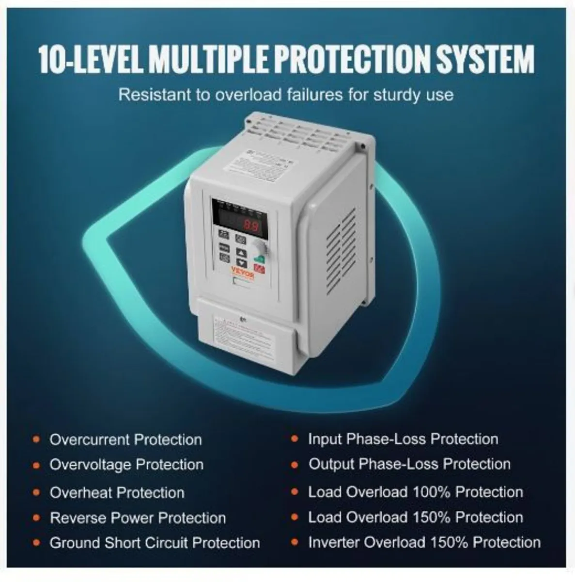 VFD 2.2KW 10A 3HP Variable Frequency Drive for 3-P - Image 2