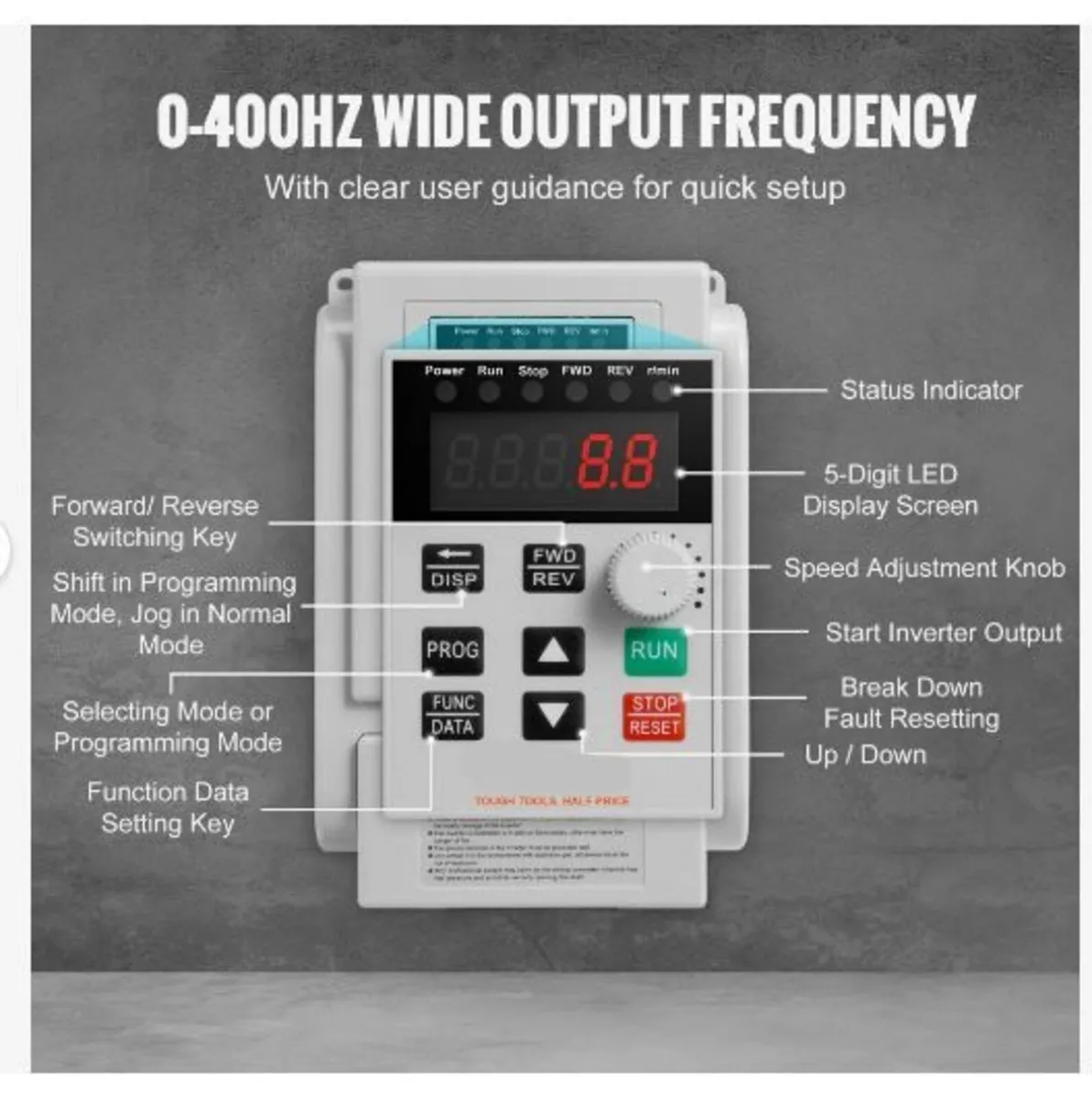 VFD 2.2KW 10A 3HP Variable Frequency Drive for 3-P - Image 4