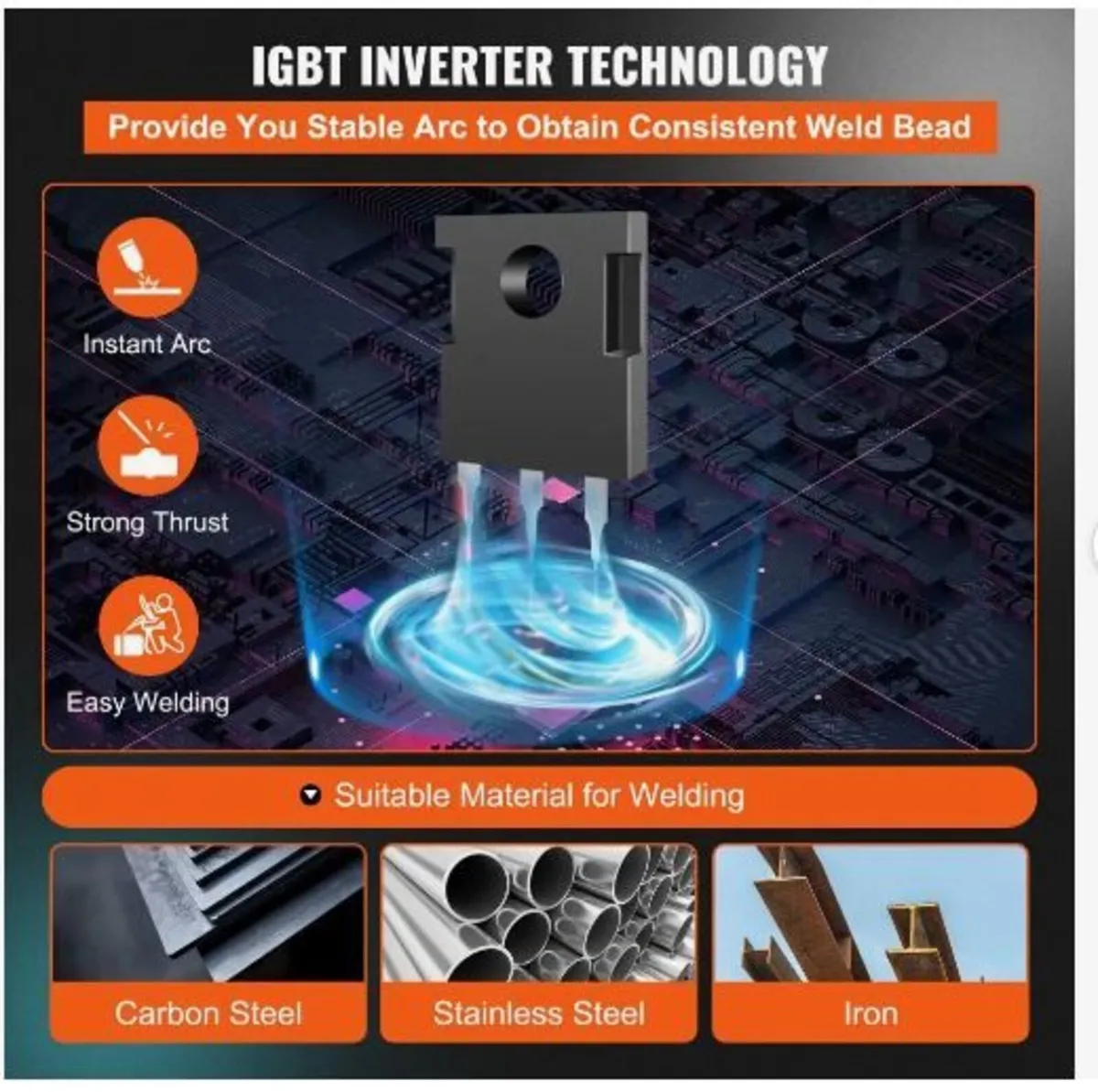 MIG Welder 250 Amp MIG TIG Arc Welder 3 in 1 - Image 3