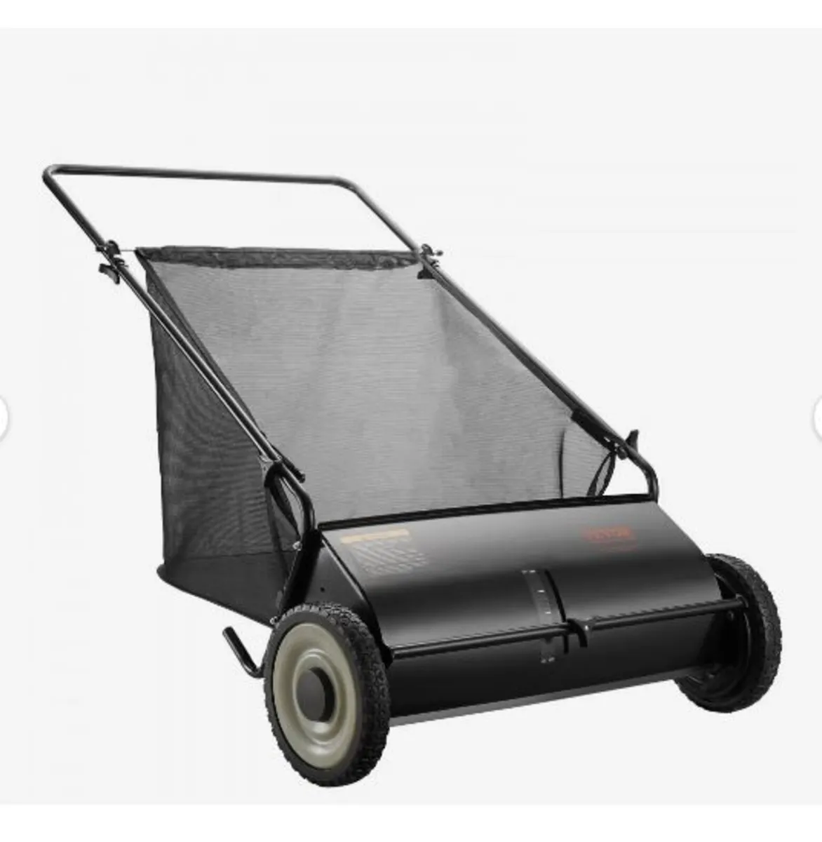 Push Lawn Sweeper, 26-inch Leaf & Grass Collector - Image 3