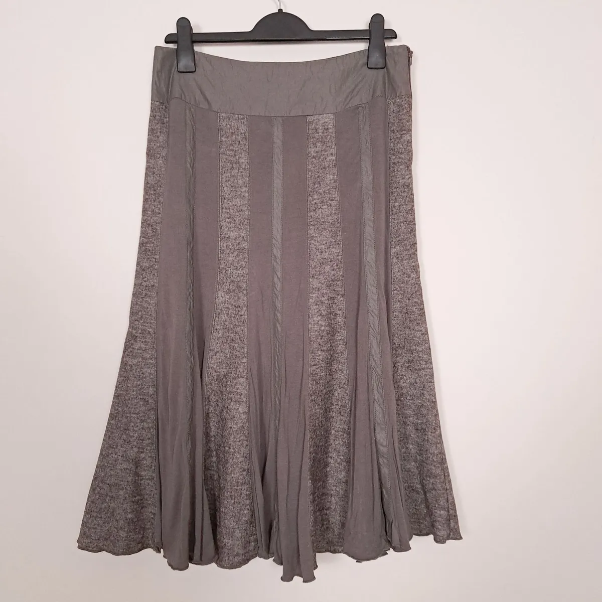 Kapalua Taupe Brown A-Line Midi Skirt 12UK/40EU - Image 1