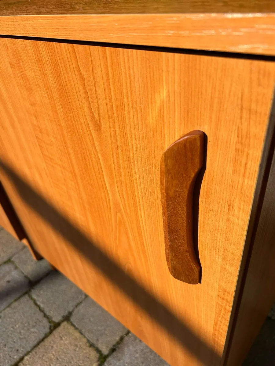 Mid century retro teak bedside cabinets - Image 3