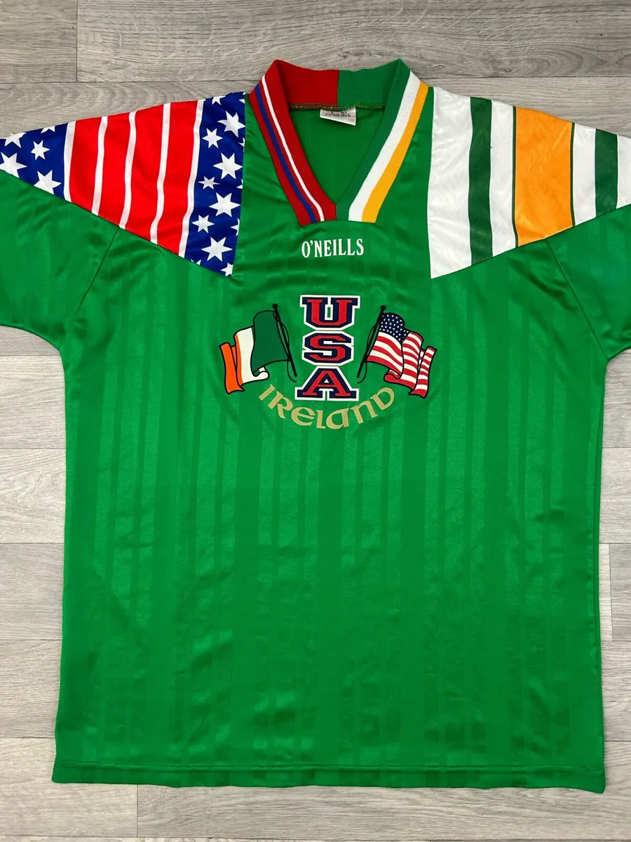 Vintage 1994 Oneills Ireland USA World Cup Jersey - Image 2
