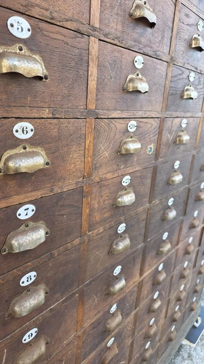 Antique French apothecary shop cabinet - Image 4