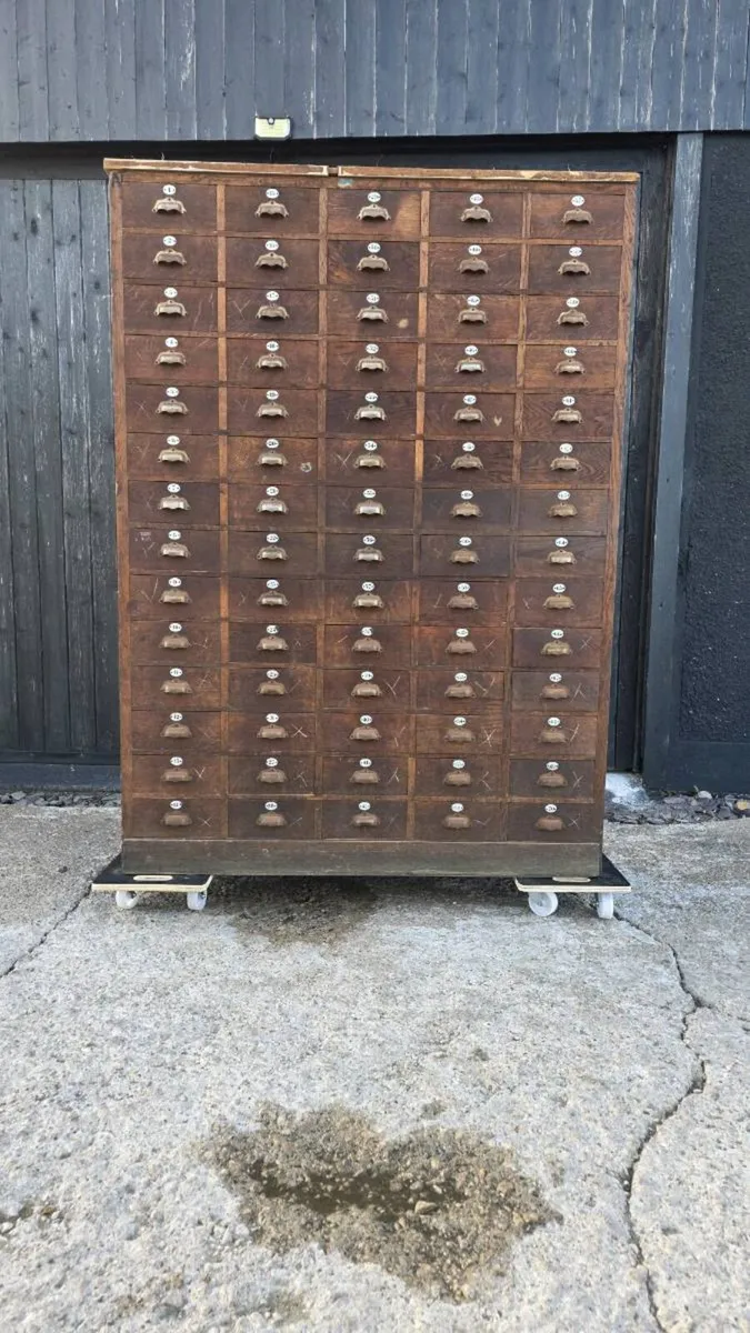 Antique French apothecary shop cabinet - Image 1