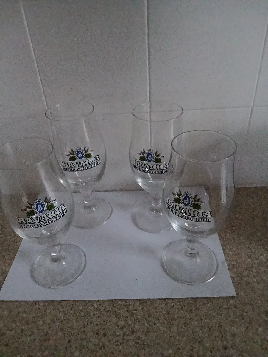 Vintage Bavaria Holland beer tulip glasses - Image 1