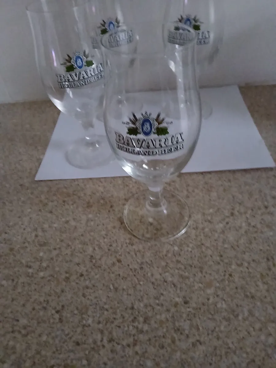 Vintage Bavaria Holland beer tulip glasses - Image 2