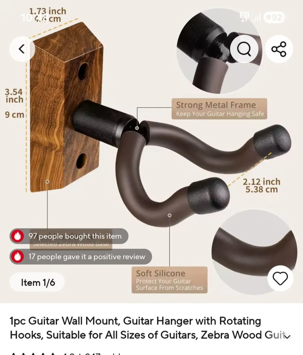 Guitar Wall Holders - Image 3