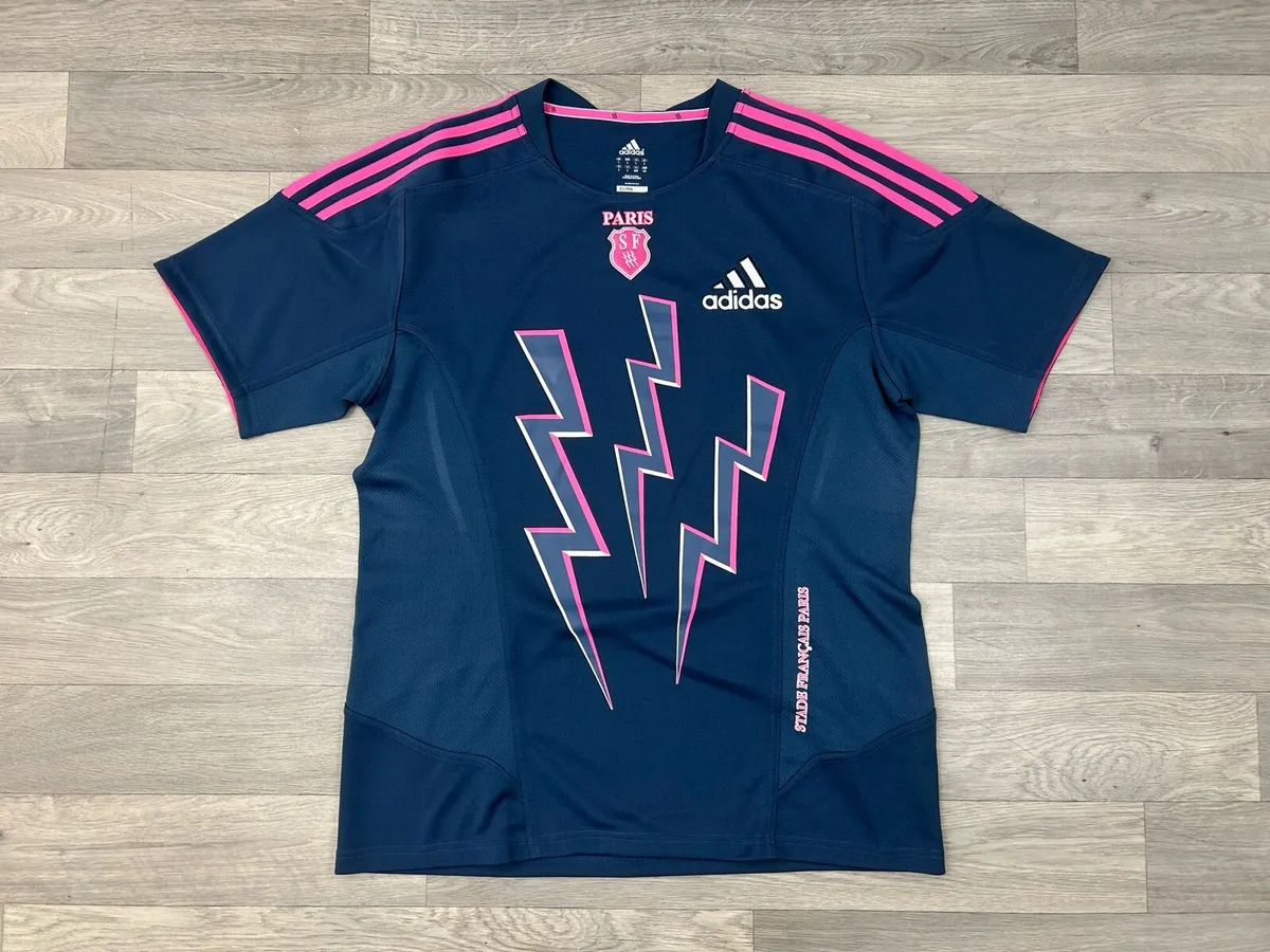 Vintage 2011 Adidas Stade Francais Rugby Jersey L - Image 1