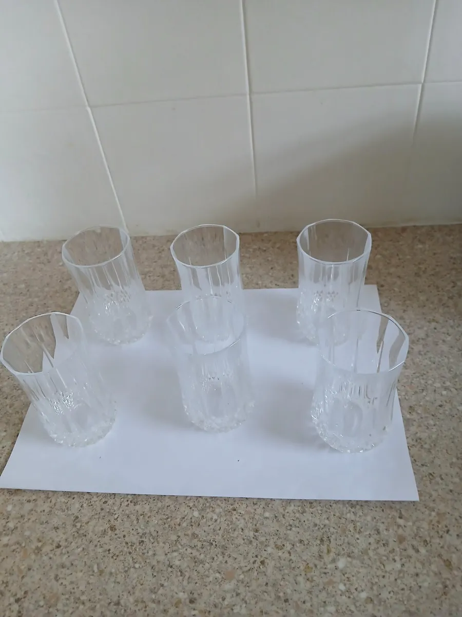 Vintage Cristal D'arques Longchamp glasses - Image 1