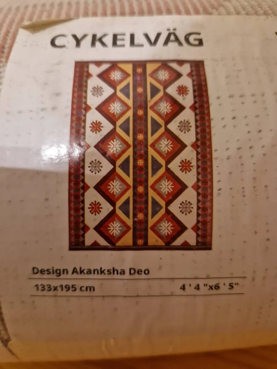 CYKELVÄG Ikea rug 133 x 195 cm - Image 3