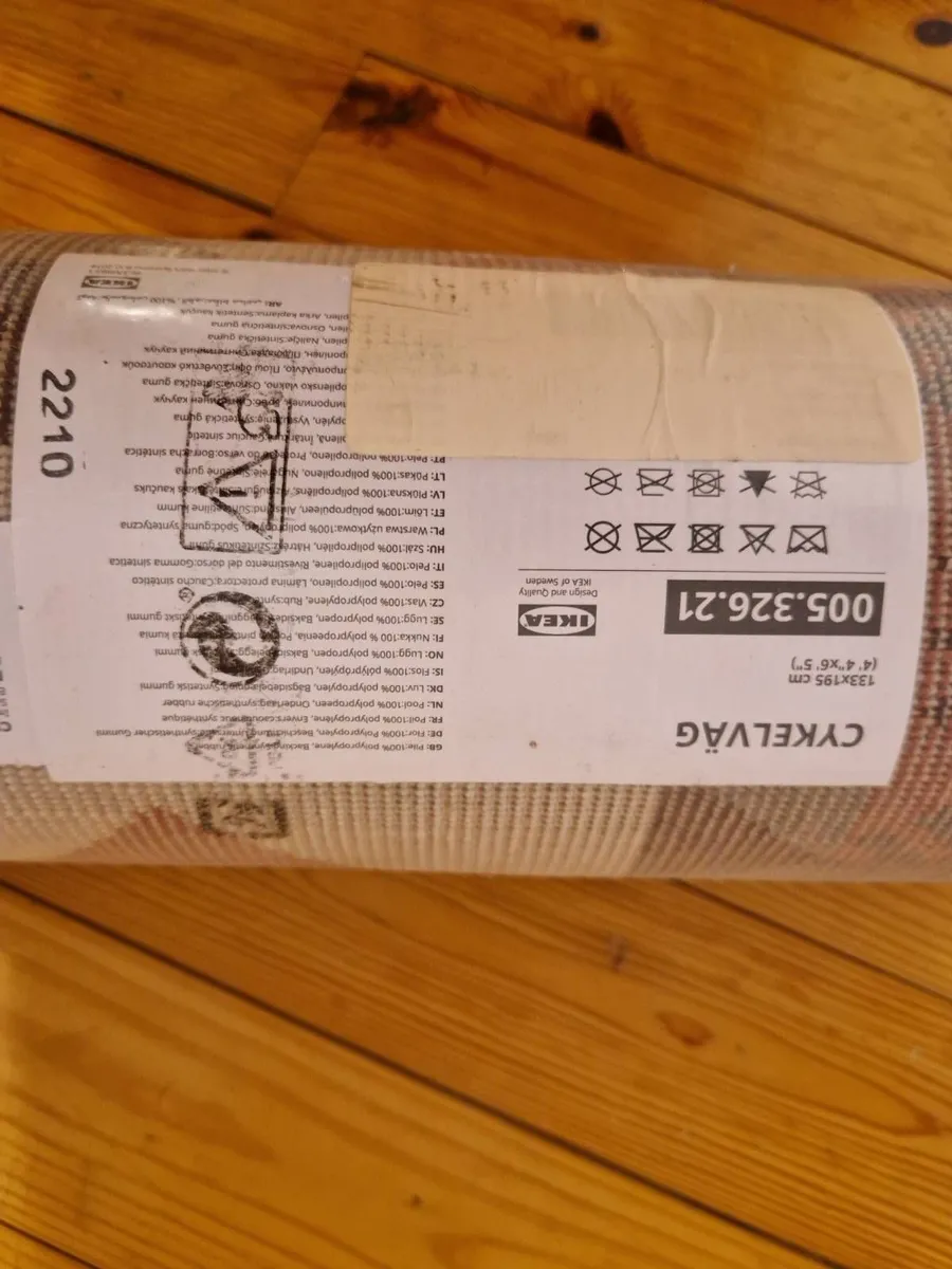 CYKELVÄG Ikea rug 133 x 195 cm - Image 2