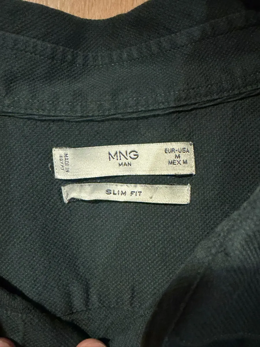 Slim Fit green cotton Shirt - Image 3