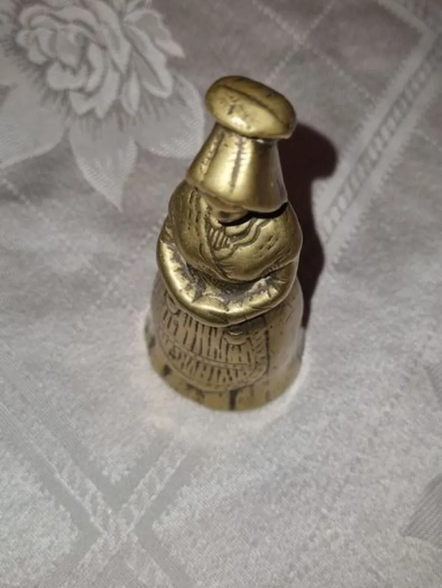 Vintage Brass Lady Bell - Image 4