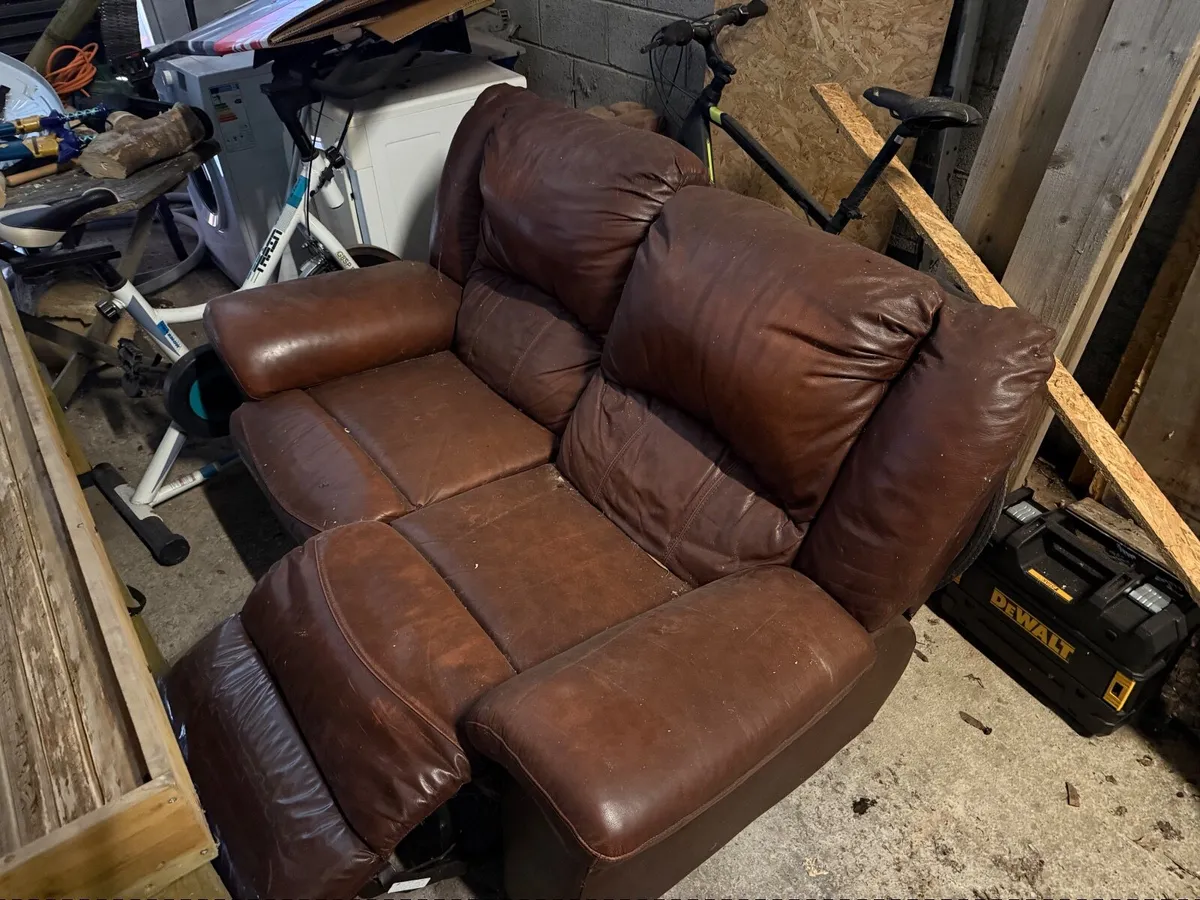 Recliner 2 person  couch free for collection - Image 2