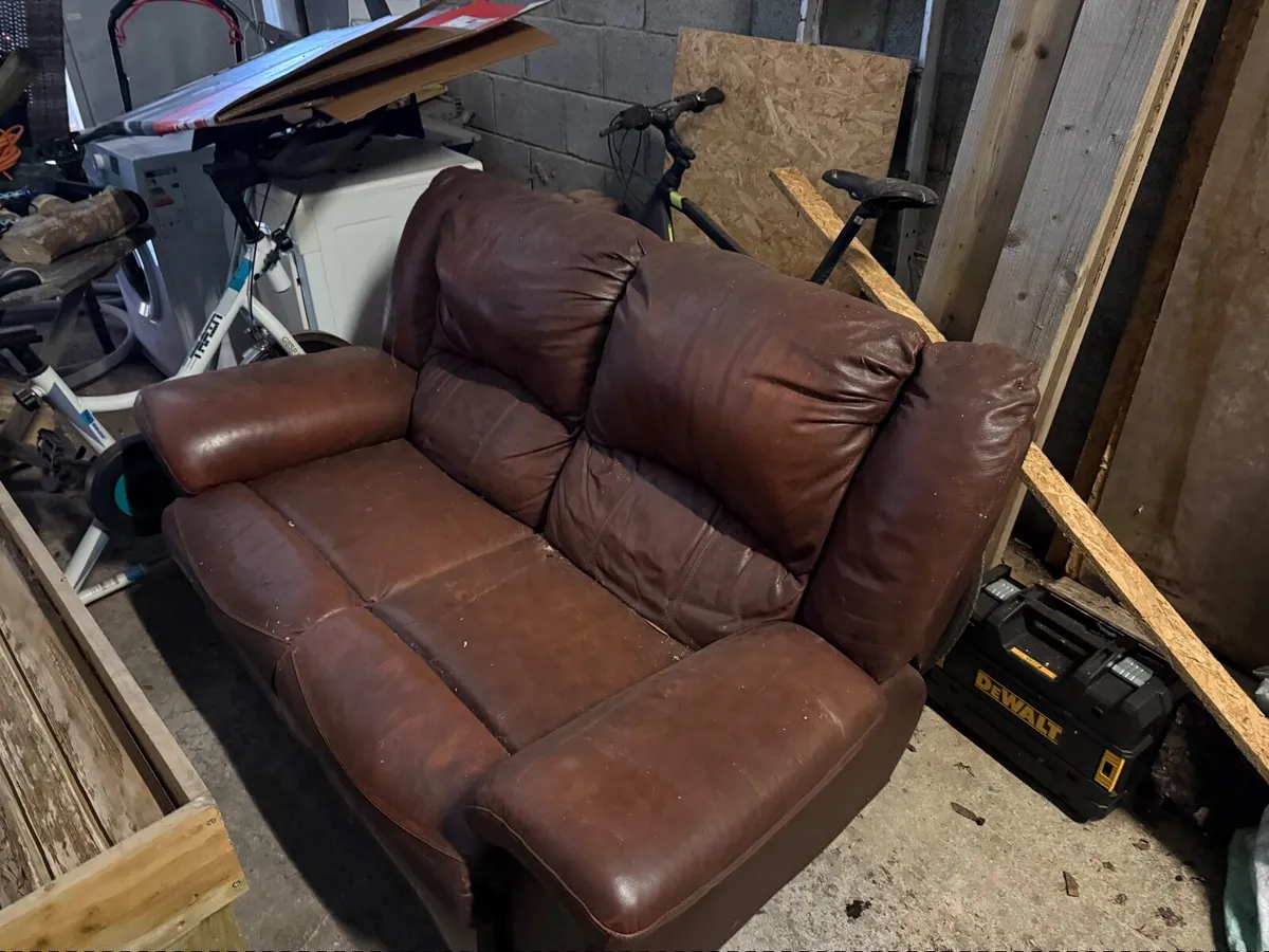 Recliner 2 person  couch free for collection - Image 1