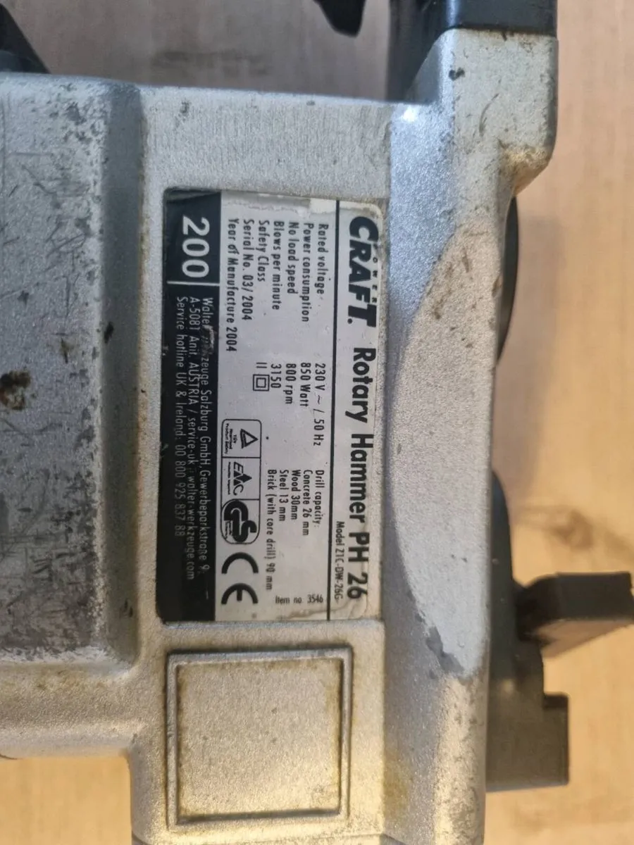 Craft Rotary Hammer PH 26 (Model Z1C-DW-266). - Image 3