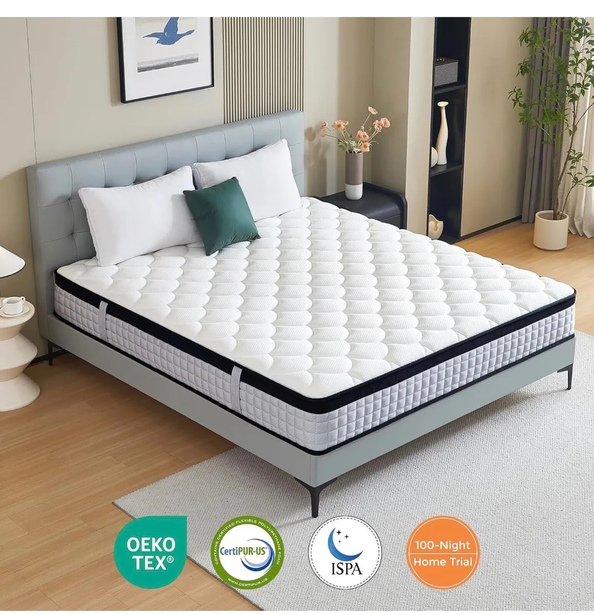 King Size Mattress 5FT,9 Inch 9-Zone Orthopedic Ma - Image 2