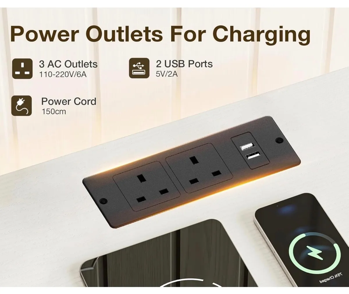 Chest of Drawers Bedroom with Hanging Rail, Built- - Image 3