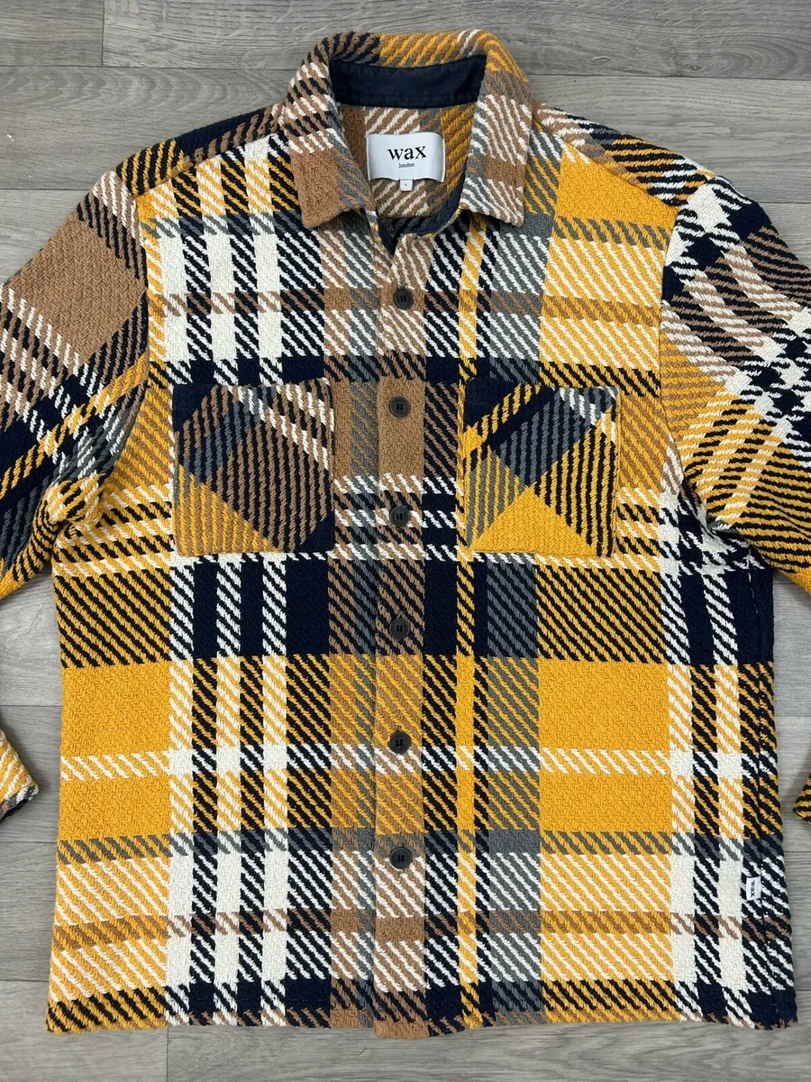 Wax London Check Overshirt Shirt Jacket Mens S/M - Image 2