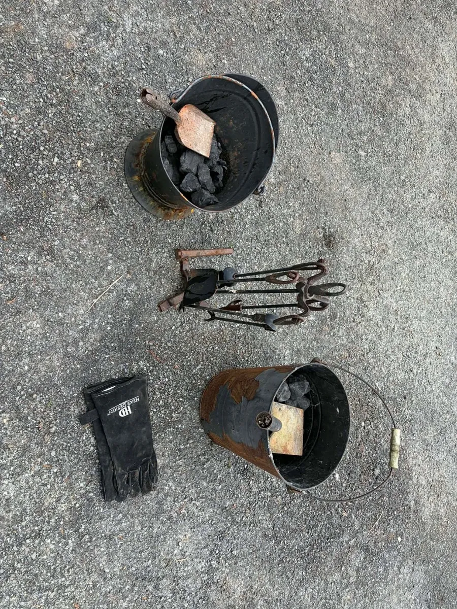 Fire place sets with free coal