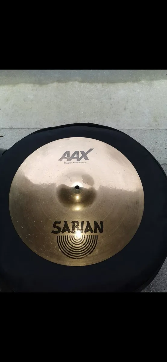 Sabian AAX stage crash cymbal. - Image 1