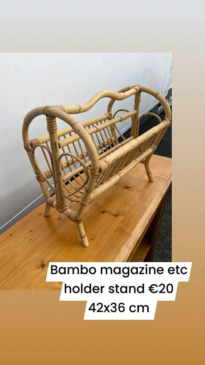 Magazine bamboo stand / holder decor €20 - Image 1