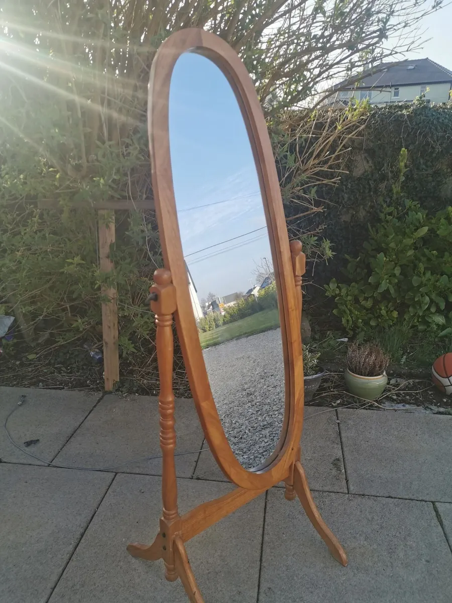 Wooden Mirror - Image 1
