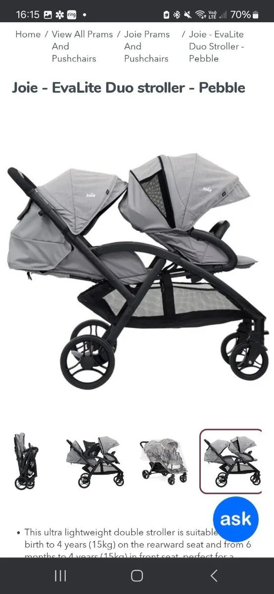JOIE - Double buggy