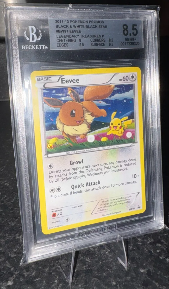 2013 Pokémon Eevee Pikachu BGS8.5 Promo #BW97 - Image 3
