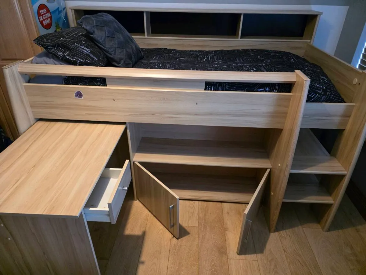 Kids mid sleeper cabin bed single - Image 4